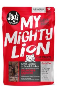 Jay's my mighty lion, gâteries pour chat au saumon, 75gr